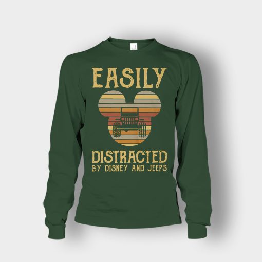 Mickey-Mouse-sunset-Easily-Distracted-By-Disney-And-Jeeps-Shirt-Unisex-Long-Sleeve-Forest