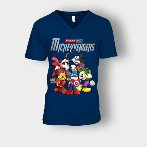 Mickeyvengers-Avengers-Team-Disney-Mickey-Inspired-Unisex-V-Neck-T-Shirt-Navy