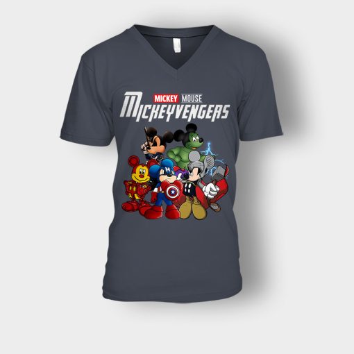 Mickeyvengers-Disney-Mickey-Inspired-Unisex-V-Neck-T-Shirt-Dark-Heather