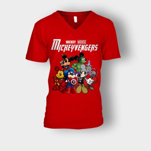 Mickeyvengers-Disney-Mickey-Inspired-Unisex-V-Neck-T-Shirt-Red