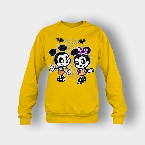 Minnie-Mickey-Skeleton-Halloween-Disney-Mickey-Inspired-Crewneck-Sweatshirt-Gold