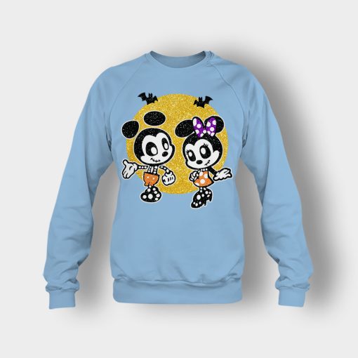 Minnie-Mickey-Skeleton-Halloween-Disney-Mickey-Inspired-Crewneck-Sweatshirt-Light-Blue