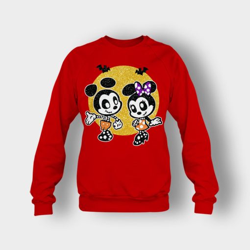 Minnie-Mickey-Skeleton-Halloween-Disney-Mickey-Inspired-Crewneck-Sweatshirt-Red