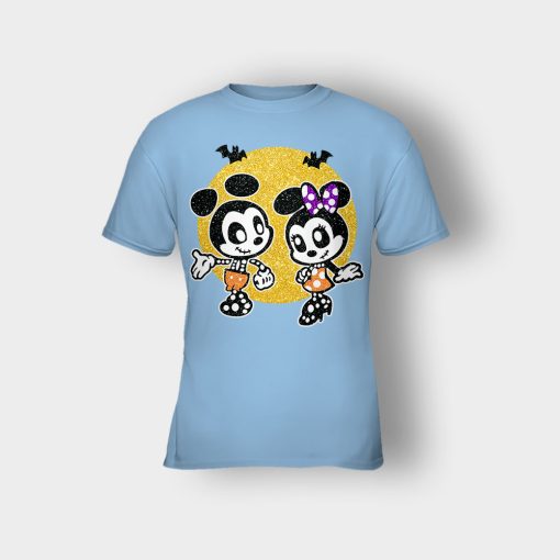 Minnie-Mickey-Skeleton-Halloween-Disney-Mickey-Inspired-Kids-T-Shirt-Light-Blue