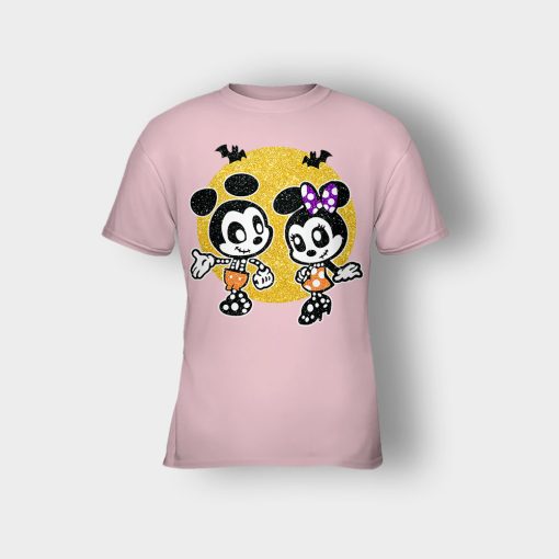 Minnie-Mickey-Skeleton-Halloween-Disney-Mickey-Inspired-Kids-T-Shirt-Light-Pink