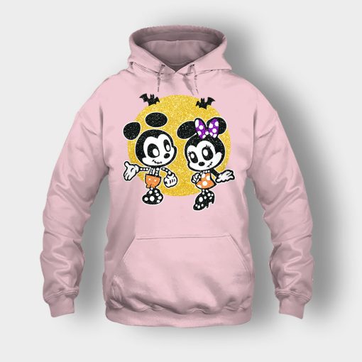 Minnie-Mickey-Skeleton-Halloween-Disney-Mickey-Inspired-Unisex-Hoodie-Light-Pink