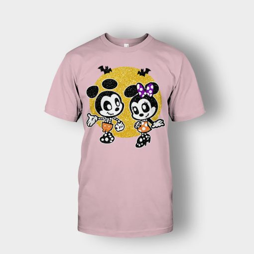Minnie-Mickey-Skeleton-Halloween-Disney-Mickey-Inspired-Unisex-T-Shirt-Light-Pink