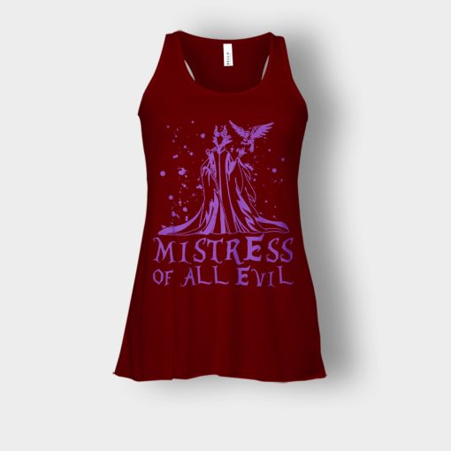 Mistress-Of-All-Evils-Disney-Maleficient-Inspired-Bella-Womens-Flowy-Tank-Maroon