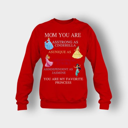 Mom-You-Are-My-Favorite-Princess-Disney-Crewneck-Sweatshirt-Red