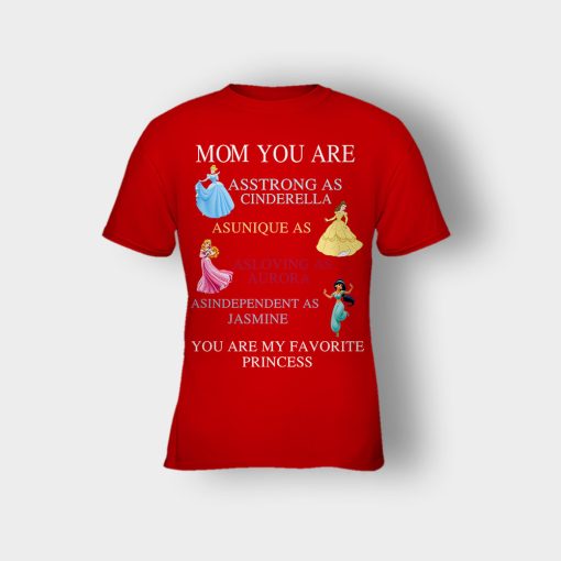 Mom-You-Are-My-Favorite-Princess-Disney-Kids-T-Shirt-Red