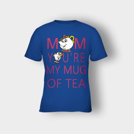 Mom-Youre-My-Mug-Of-Tea-Disney-Beauty-And-The-Beast-Kids-T-Shirt-Royal