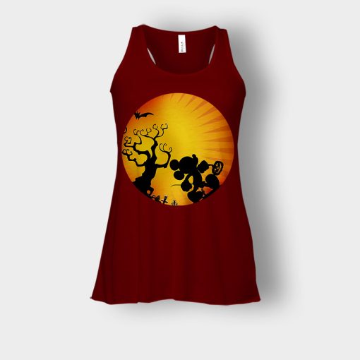 Moonwalk-Halloween-Disney-Mickey-Inspired-Bella-Womens-Flowy-Tank-Maroon