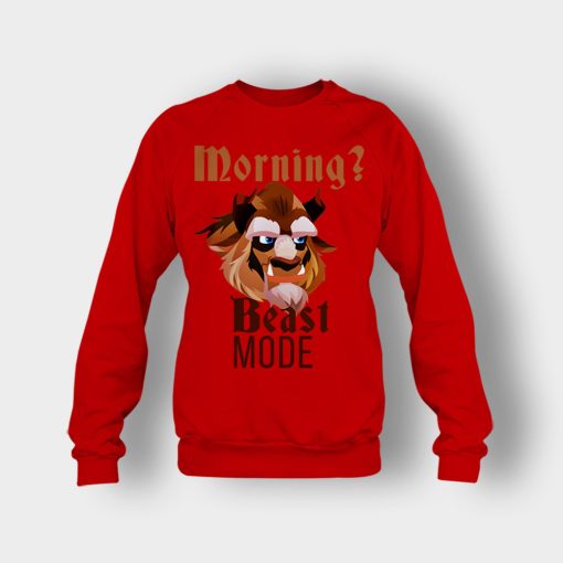 Morning-Beast-Mode-Disney-Beauty-And-The-Beast-Crewneck-Sweatshirt-Red