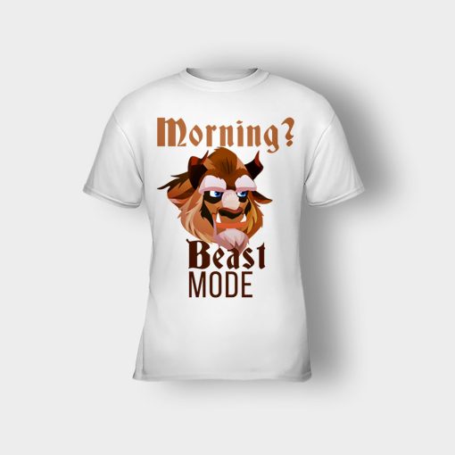 Morning-Beast-Mode-Disney-Beauty-And-The-Beast-Kids-T-Shirt-White