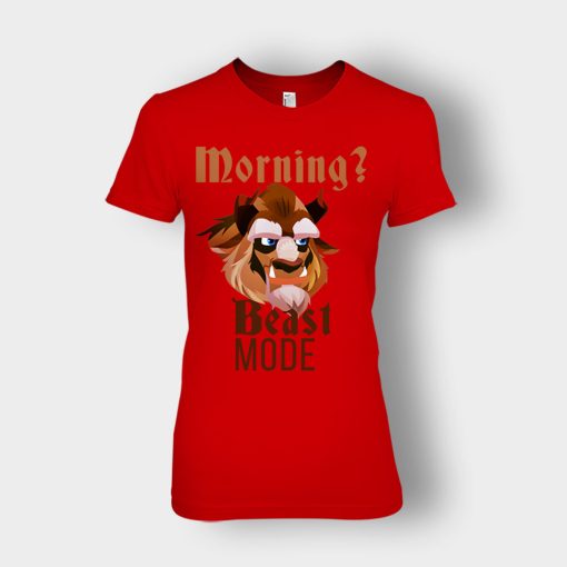 Morning-Beast-Mode-Disney-Beauty-And-The-Beast-Ladies-T-Shirt-Red
