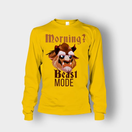 Morning-Beast-Mode-Disney-Beauty-And-The-Beast-Unisex-Long-Sleeve-Gold