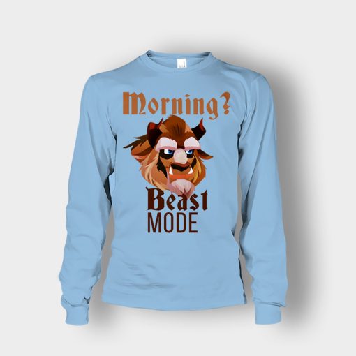 Morning-Beast-Mode-Disney-Beauty-And-The-Beast-Unisex-Long-Sleeve-Light-Blue