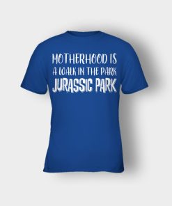Motherhood-Is-Like-A-Walk-In-The-Park-Mothers-Day-Mom-Gift-Ideas-Kids-T-Shirt-Royal