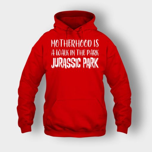 Motherhood-Is-Like-A-Walk-In-The-Park-Mothers-Day-Mom-Gift-Ideas-Unisex-Hoodie-Red