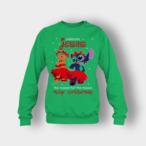 My-Celebrate-Jesus-Disney-Lilo-And-Stitch-Crewneck-Sweatshirt-Irish-Green