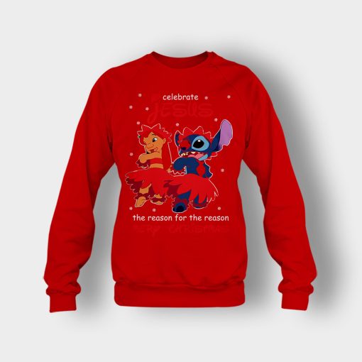 My-Celebrate-Jesus-Disney-Lilo-And-Stitch-Crewneck-Sweatshirt-Red