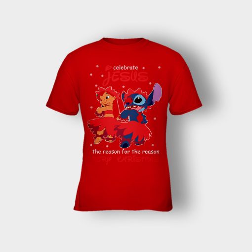 My-Celebrate-Jesus-Disney-Lilo-And-Stitch-Kids-T-Shirt-Red