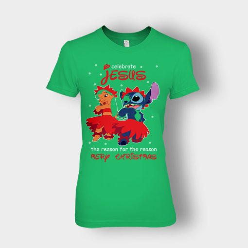 My-Celebrate-Jesus-Disney-Lilo-And-Stitch-Ladies-T-Shirt-Irish-Green