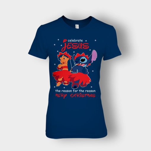 My-Celebrate-Jesus-Disney-Lilo-And-Stitch-Ladies-T-Shirt-Navy