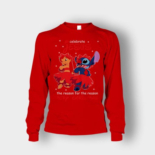 My-Celebrate-Jesus-Disney-Lilo-And-Stitch-Unisex-Long-Sleeve-Red