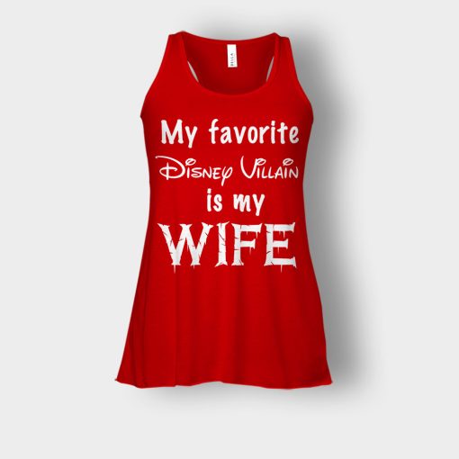 My-Favorite-Disney-Villain-Is-My-Wife-Bella-Womens-Flowy-Tank-Red