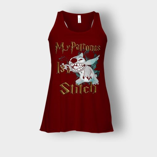 My-Patronus-Is-Disney-Lilo-And-Stitch-Bella-Womens-Flowy-Tank-Maroon