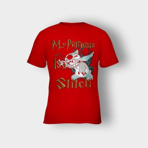 My-Patronus-Is-Disney-Lilo-And-Stitch-Kids-T-Shirt-Red