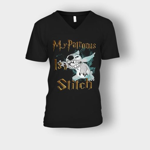 My-Patronus-Is-Disney-Lilo-And-Stitch-Unisex-V-Neck-T-Shirt-Black