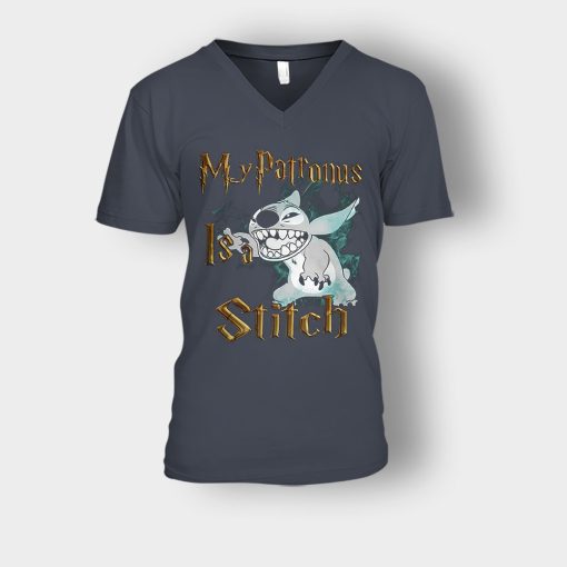 My-Patronus-Is-Disney-Lilo-And-Stitch-Unisex-V-Neck-T-Shirt-Dark-Heather