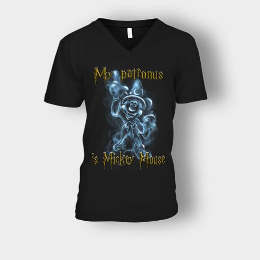 My-Patronus-Is-Disney-Mickey-Inspired-Unisex-V-Neck-T-Shirt-Black