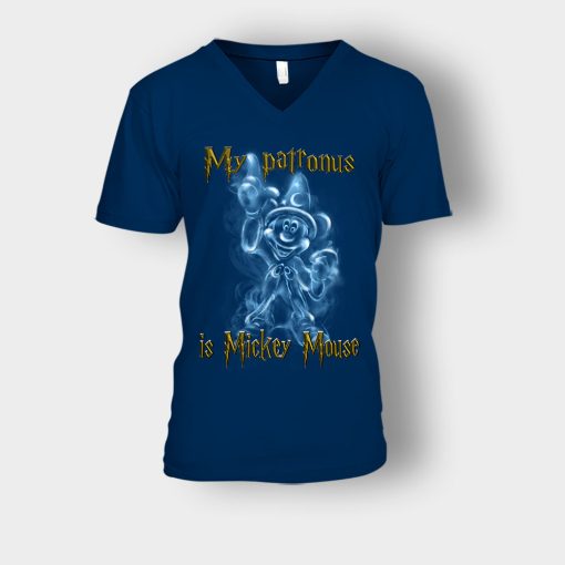 My-Patronus-Is-Disney-Mickey-Inspired-Unisex-V-Neck-T-Shirt-Navy