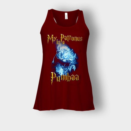 My-Patronus-Is-Pumbaa-The-Lion-King-Disney-Inspired-Bella-Womens-Flowy-Tank-Maroon