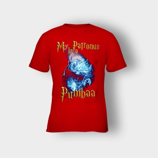 My-Patronus-Is-Pumbaa-The-Lion-King-Disney-Inspired-Kids-T-Shirt-Red