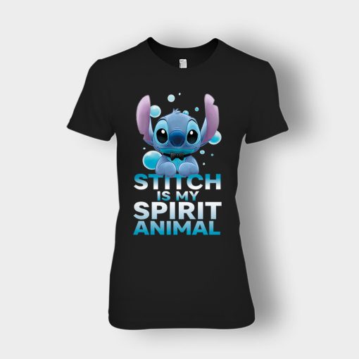 My-Spririt-Animal-Disney-Lilo-And-Stitch-Ladies-T-Shirt-Black