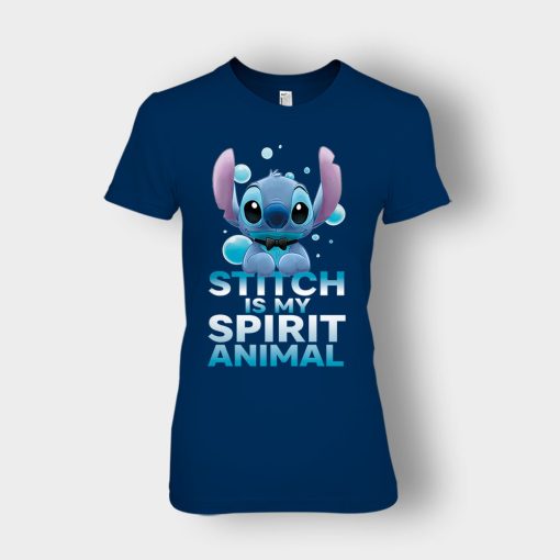 My-Spririt-Animal-Disney-Lilo-And-Stitch-Ladies-T-Shirt-Navy