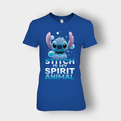 My-Spririt-Animal-Disney-Lilo-And-Stitch-Ladies-T-Shirt-Royal