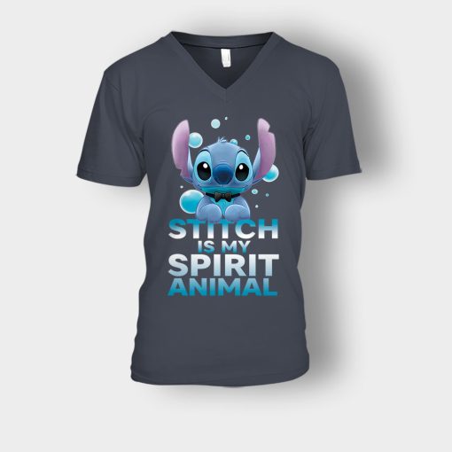 My-Spririt-Animal-Disney-Lilo-And-Stitch-Unisex-V-Neck-T-Shirt-Dark-Heather