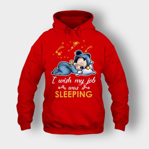 My-Wish-Job-Is-Sleeping-Disney-Mickey-Inspired-Unisex-Hoodie-Red