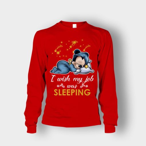 My-Wish-Job-Is-Sleeping-Disney-Mickey-Inspired-Unisex-Long-Sleeve-Red