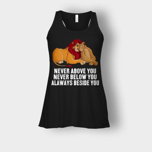 Never-Above-You-Never-Below-You-Always-Beside-You-The-Lion-King-Disney-Inspired-Bella-Womens-Flowy-Tank-Black