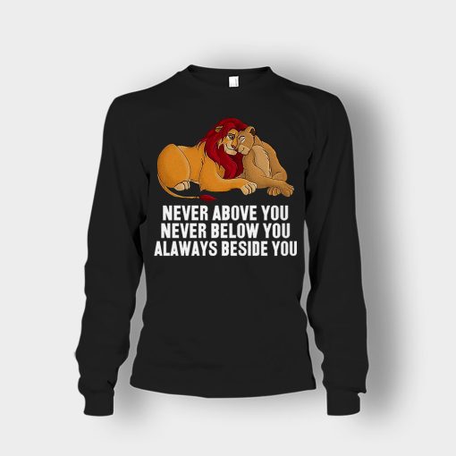 Never-Above-You-Never-Below-You-Always-Beside-You-The-Lion-King-Disney-Inspired-Unisex-Long-Sleeve-Black