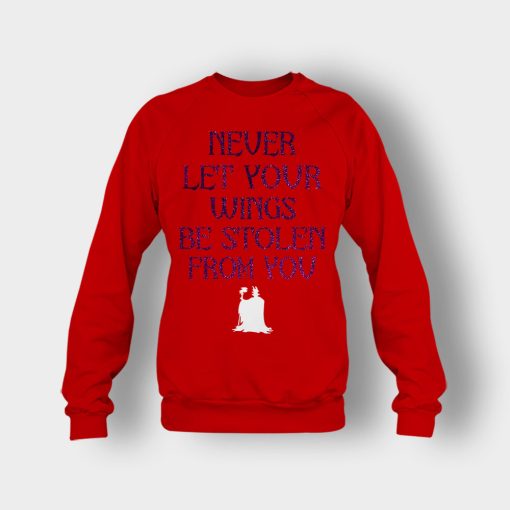 Never-Let-Your-Wings-Be-Stolen-From-You-Disney-Maleficient-Inspired-Crewneck-Sweatshirt-Red