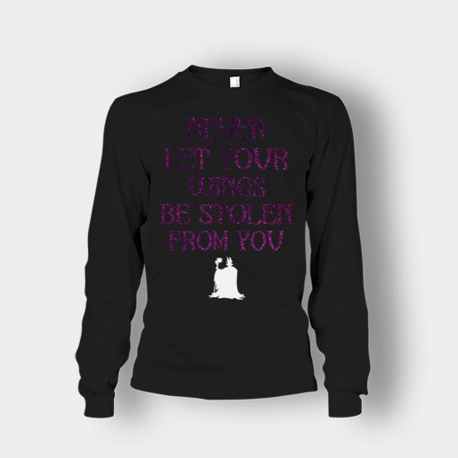 Never-Let-Your-Wings-Be-Stolen-From-You-Disney-Maleficient-Inspired-Unisex-Long-Sleeve-Black