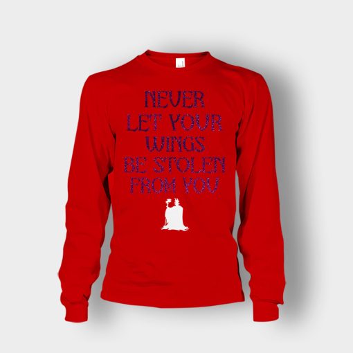 Never-Let-Your-Wings-Be-Stolen-From-You-Disney-Maleficient-Inspired-Unisex-Long-Sleeve-Red