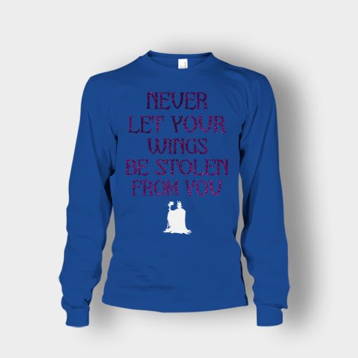 Never-Let-Your-Wings-Be-Stolen-From-You-Disney-Maleficient-Inspired-Unisex-Long-Sleeve-Royal